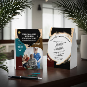 Plaque De Table Entreprise Société Photo Logo Marketing Moderne 