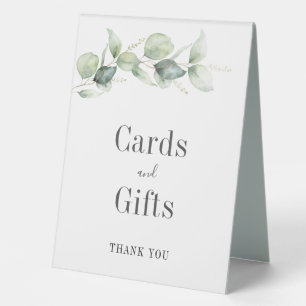 Plaque De Table Eucalyptus Vert Feuille Cartes d'anniversaire Cade