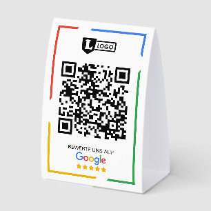Plaque De Table Évaluation Google avec code QR 