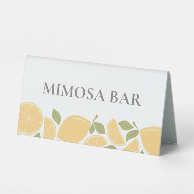 Plaque De Table Fête des mariées citron (Recto)