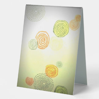 Plaque De Table Formes avec des pensées profondes