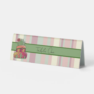 Plaque De Table Gâteau de mariage Cactus
