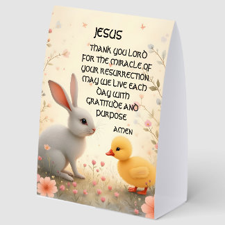 Plaque De Table gather together for easter