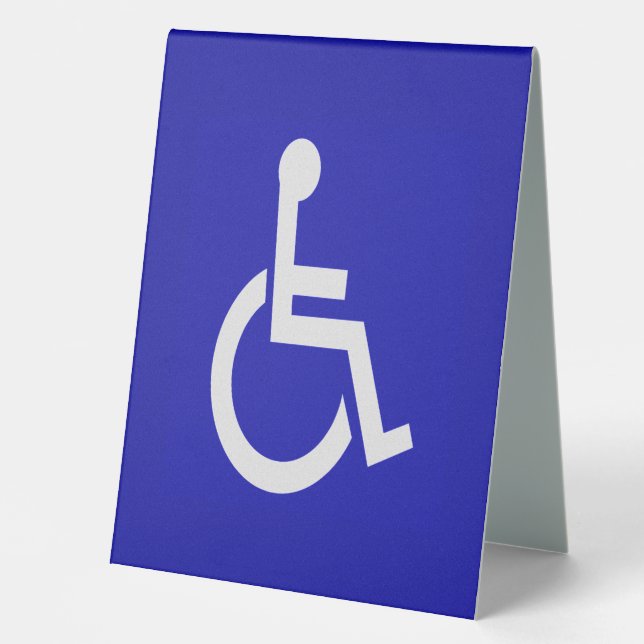 Plaque De Table Handicapés handicapés (Recto)