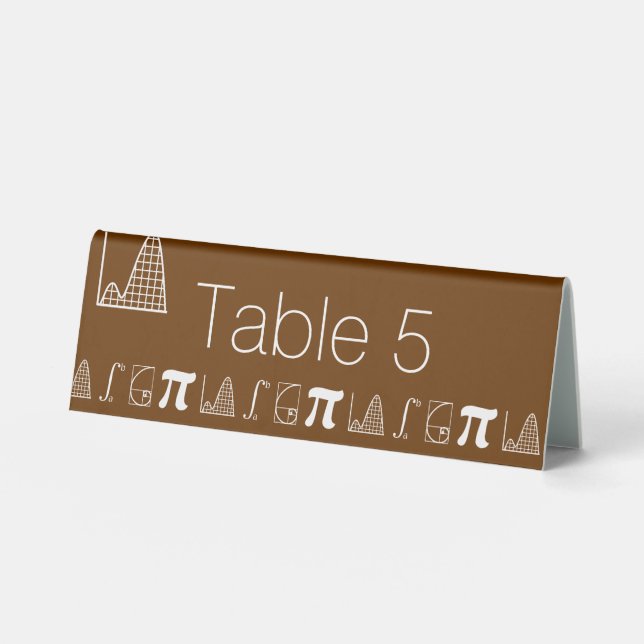 Plaque De Table Il s'ajoute dans la tente de table de chocolat (Recto)
