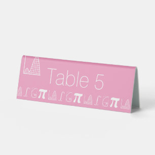 Plaque De Table Il s'ajoute dans la tente de table rose pétale