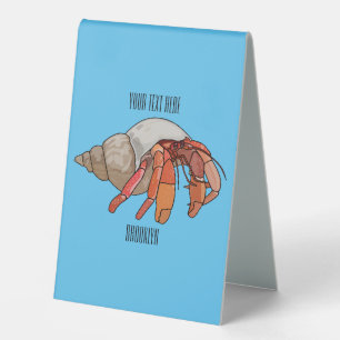 Plaque De Table Illustration de crabe ermite