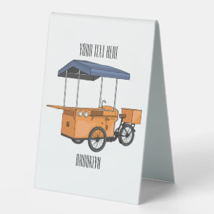 Plaque De Table Illustration de la carotte de vélo