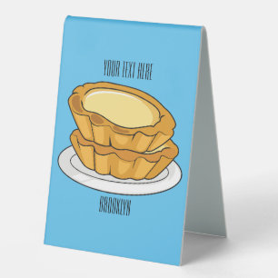 Plaque De Table Illustration de la tarte à l'oeuf