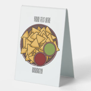 Plaque De Table Illustration de Nachos