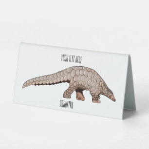 Plaque De Table Illustration de Pangolin