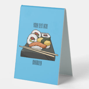 Plaque De Table Illustration de sushi