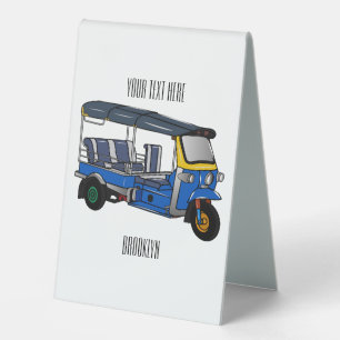 Plaque De Table Illustration Tuk tuk