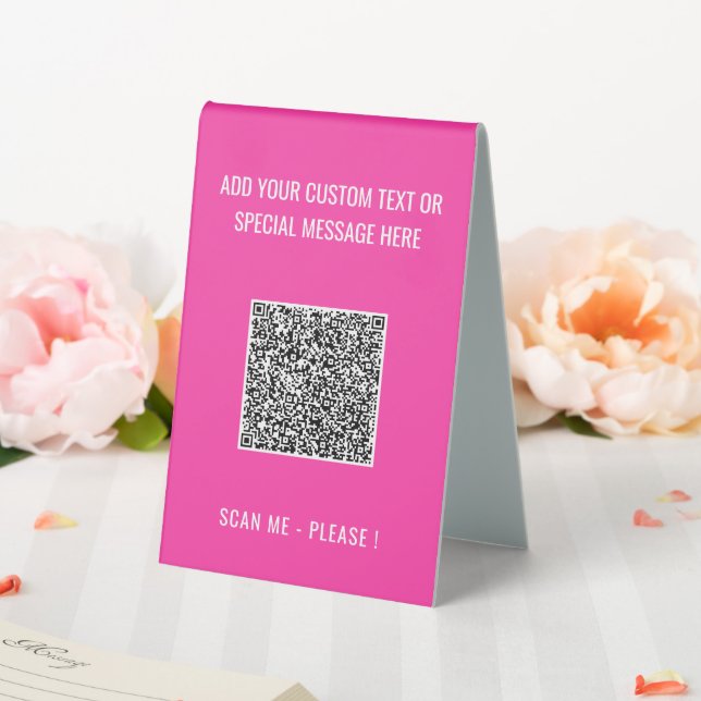 Plaque De Table Informations sur l'analyse du code QR - Panneau de (In SItu (Mariage))
