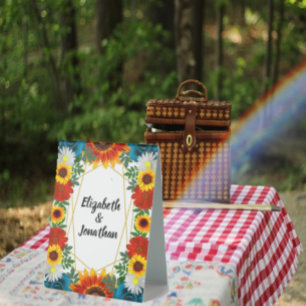 Plaque De Table Jardin été Floral géométrique