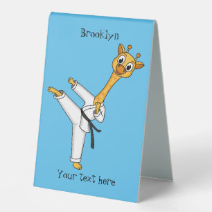 Plaque De Table Kung Fu giraffe