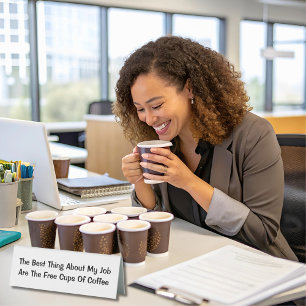 Plaque De Table La meilleure chose à propos de mon emploi Drôle én