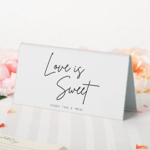 Plaque De Table L'Amour mariage Est Doux S'Il Vous Plaît Prendre U