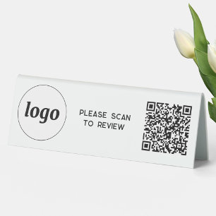 Plaque De Table Lecteur de code QR Analyse d'entreprise pour révis
