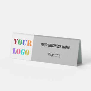 Plaque De Table Logo de l'entreprise personnalisé Votre panneau de