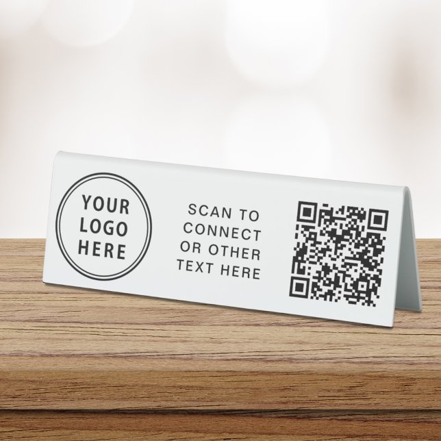 Plaque De Table Logo moderne Code QR (Créateur téléchargé)