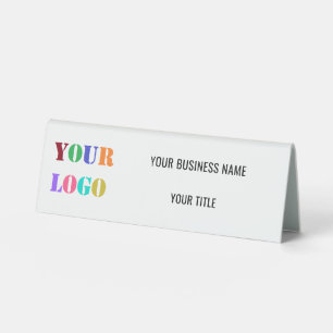 Plaque De Table Logo Personnalisé Nom commercial Profession promot
