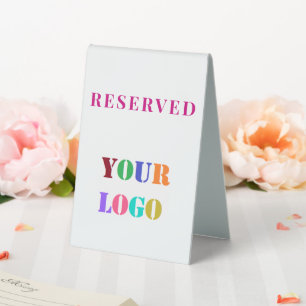 Plaque De Table Logo personnalisé ou votre photo réservée panneau
