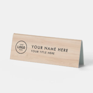 Plaque De Table Logo professionnel tendance pour entreprise Bureau