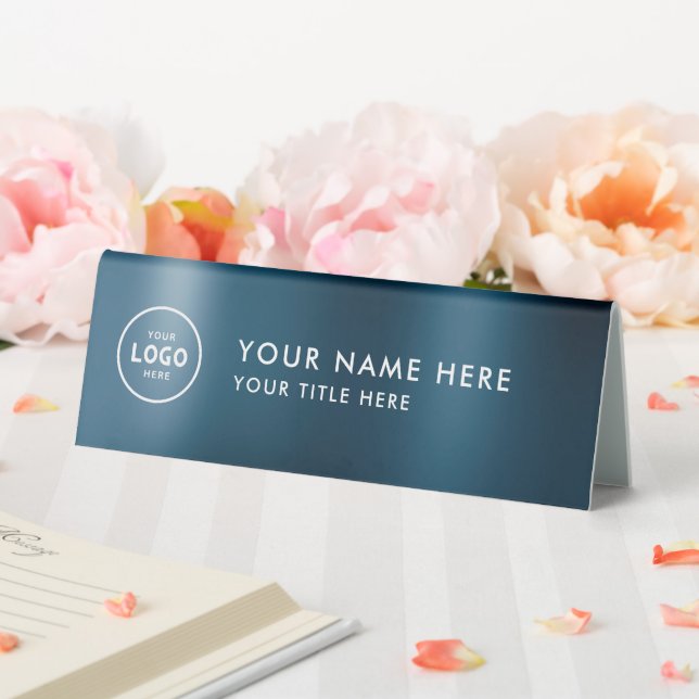 Plaque De Table Logo professionnel tendance pour entreprise Bureau (In SItu (Mariage))