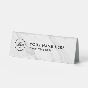 Plaque De Table Logo professionnel tendance pour entreprise Bureau