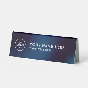 Plaque De Table Logo professionnel tendance pour entreprise Bureau