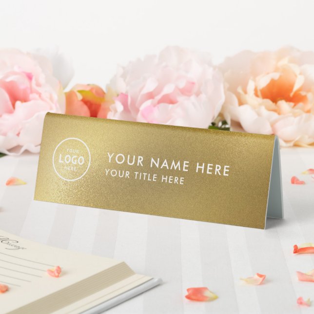 Plaque De Table Logo professionnel tendance pour entreprise Bureau (In SItu (Mariage))