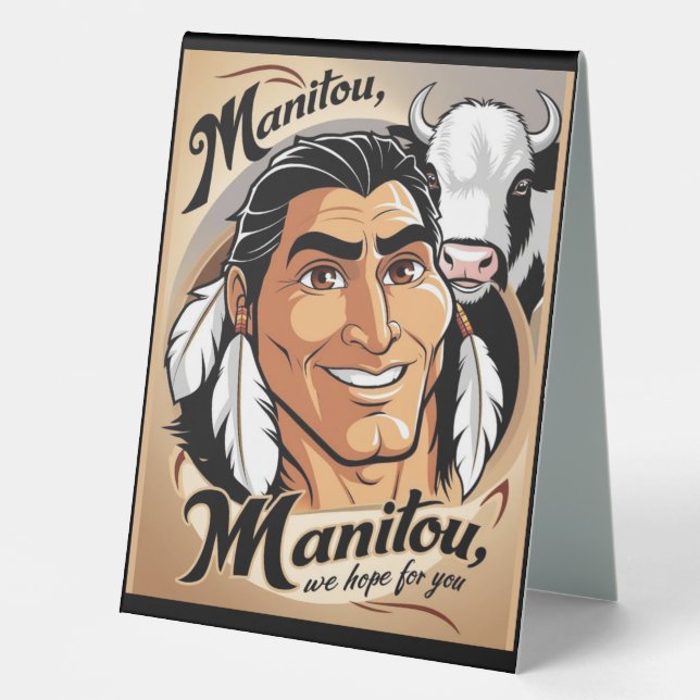 Plaque De Table Manitou (Recto)