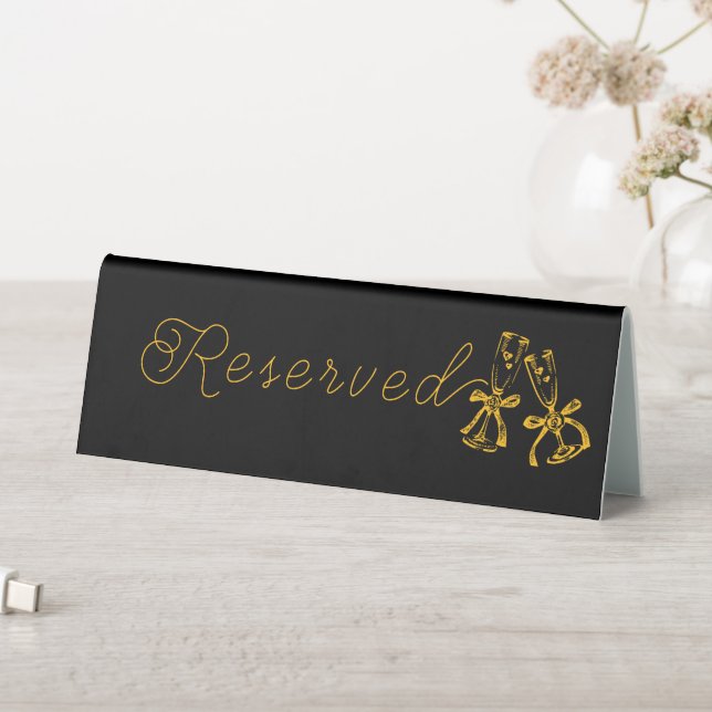 Plaque De Table Mariage Boots & Bubbly réservé (En SItu (Tableau))