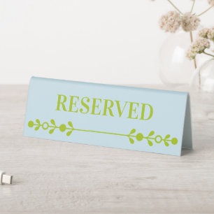 Plaque De Table Mariage Citron Vert et Bleu Côtiers