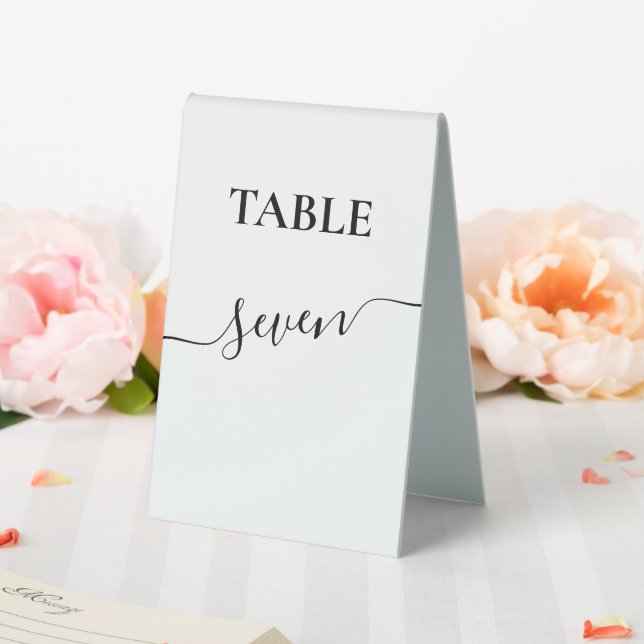 Plaque De Table Mariage de calligraphie de script moderne (In SItu (Mariage))