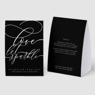 Plaque De Table Mariage Moderne Minimaliste Amour Calligraphie Noi