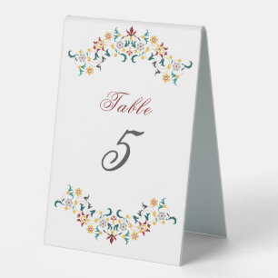 Plaque De Table Mariage Motif classique complexe de géométrie vint