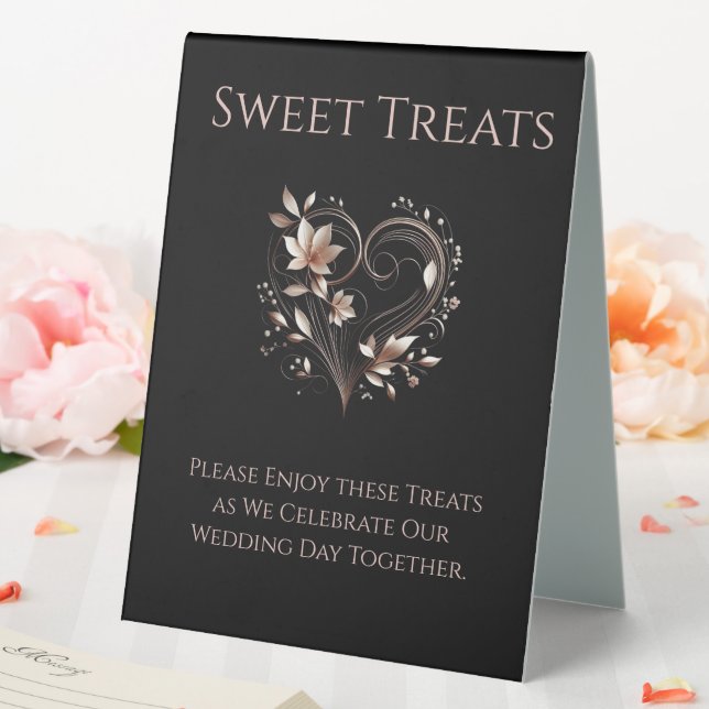 Plaque De Table Mariage Sweet Traitements Signalé-Moderne Rose Fle (In SItu (Mariage))