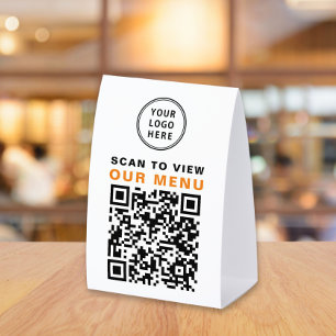 Plaque De Table Menu Code QR personnalisé