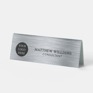 Plaque De Table Métal brossé gris