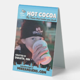 Plaque De Table Mike et Jen's Cocoa Table Tente 2