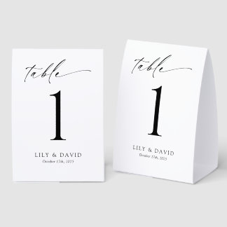 Plaque De Table Minimalist Modern Table Number