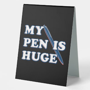 Plaque De Table Mon Stylo Est Un Énorme Humour Sarcastique Offensi