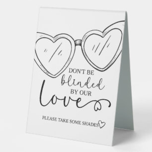 Plaque De Table Ne vous laissez pas aveugler par notre amour, Sung