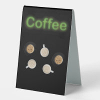 Neon Coffee Station Cinq tasses