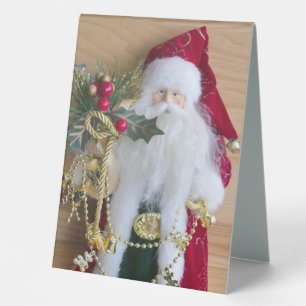 PLAQUE DE TABLE NOËL DÉCORATIF PÈRE NOËL