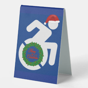 Plaque De Table Noël Handicapé