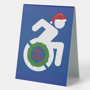 Plaque De Table Noël Handicapés, Noël Handicapés, Noël Handicapés