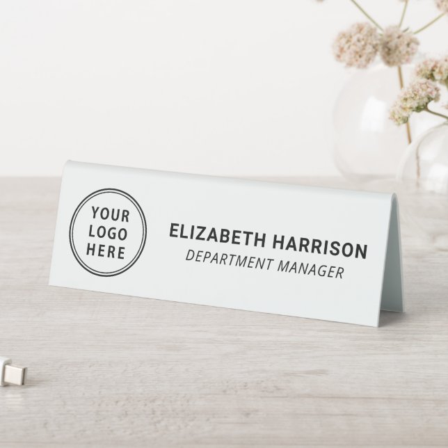 Plaque De Table Nom du logo d'entreprise moderne (En SItu (Tableau))